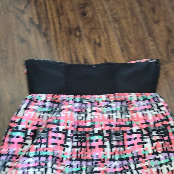 Roxy Halter Mini Cover Up Dress Surplice Sweetheart Neckline Pink Boucle Plaid S - Picture 8 of 8